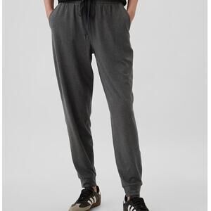 GapFit NWT High Rise Brushed Jersey Joggers 2025 Style Charcoal Heather Gray XXL